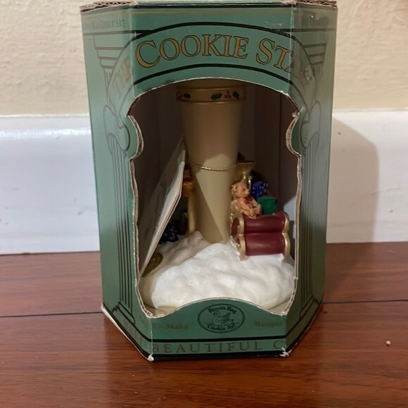 NEW!  Vintage Brown Bag Cookie Art Stamp SANTAS SLEIGH  & Booklet  1995 Retired - Picture 1 of 5